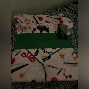 Kate Spade NY Pink Beauty Pajama Set NWT